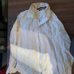 White button down long sleeve shirt  xl